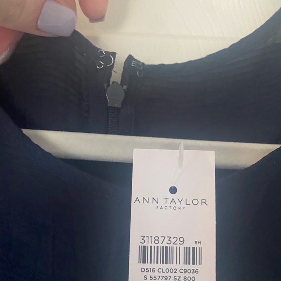 New with Tags - Ann Taylor Factory Navy Dress Large - Picture 7 of 7